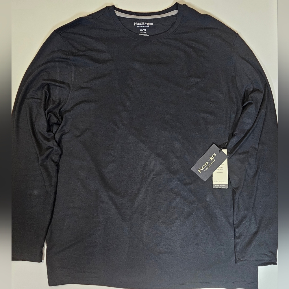 Porter & Ash‎ T-shirt Mens XL Black Simply Cool Loungewear Breathable Durable